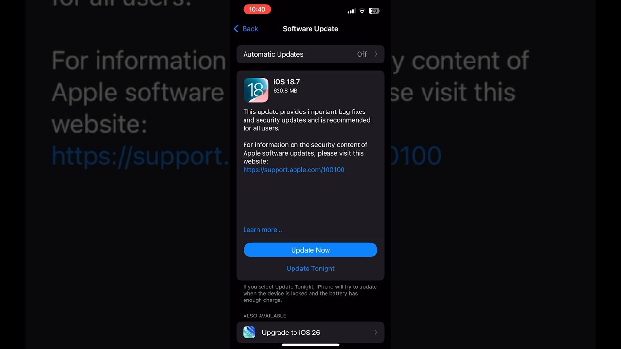 iOS 18.7 Update Released 🚀