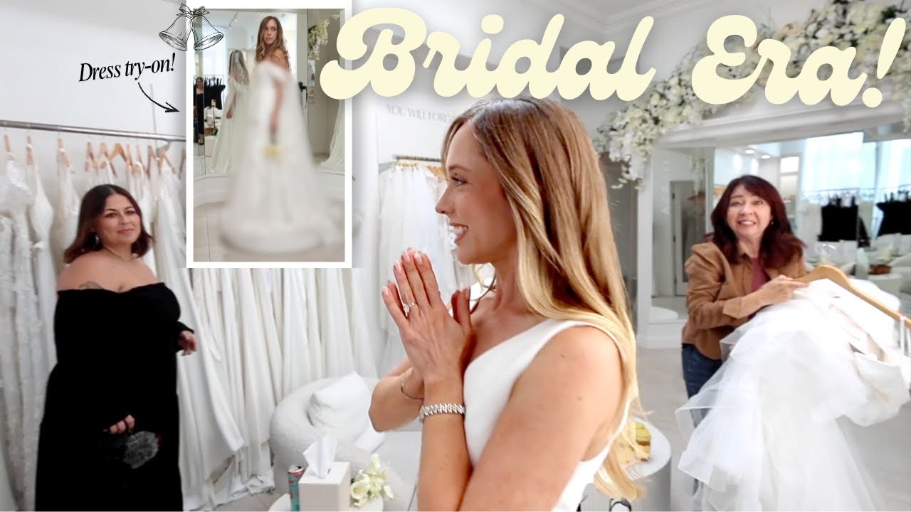 First Wedding Dress Try-On 🤍✨