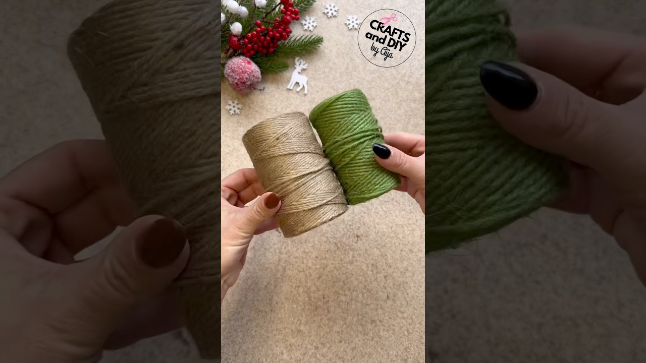 Easy Jute Rope Christmas Craft 🎄