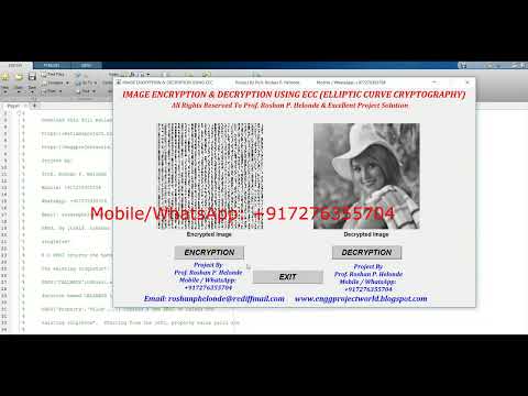 Image Encryption Decryption Using Elliptic Curve Cryptography | ECC Image Encryption and Decryption