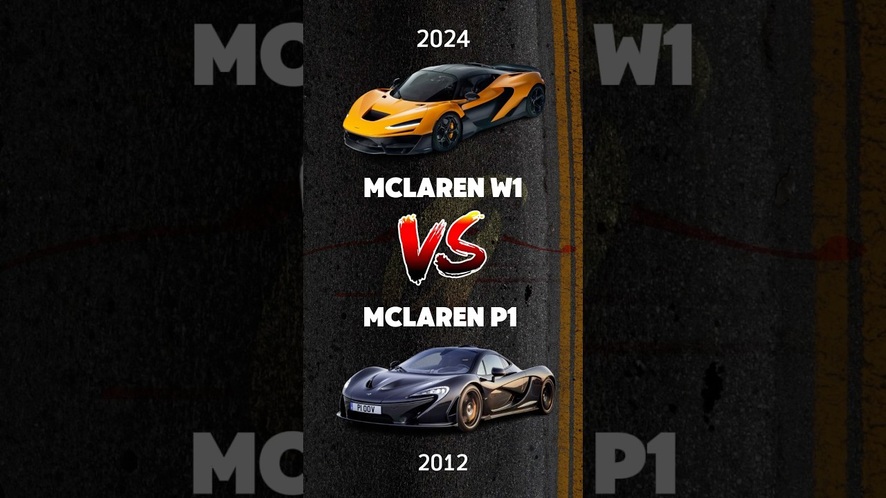 🔥 McLaren P1 vs McLaren W1: The Ultimate Supercar Showdown! #Shorts