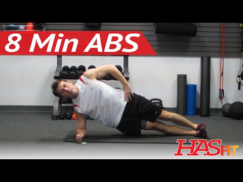 Shredding 8 Minute Abs Workout w/ Coach Kozak - 8 Min Abdominal Exercises - Abs and Obliques at Home