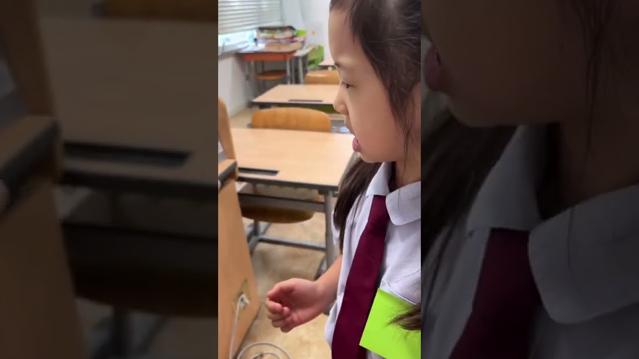 Girl Pulls Out Her Tooth! 🦷 #shorts