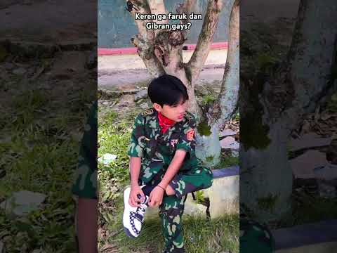 Faruk dan Gibran pkek baju tentara keren ga gays?komen#aldofitmandiraofficial #faruk #gibran