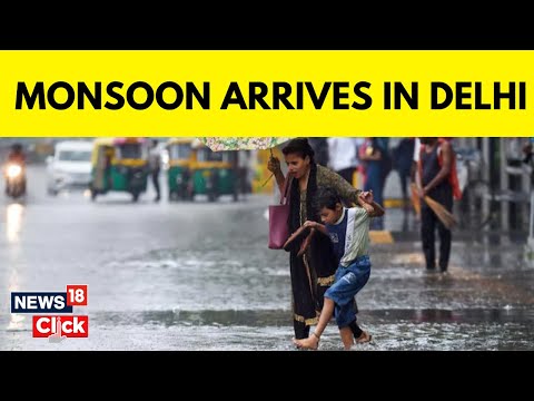 Delhi Rain News | Heavy Shower Cool Downs The Temperature In Delhi | English News | News18