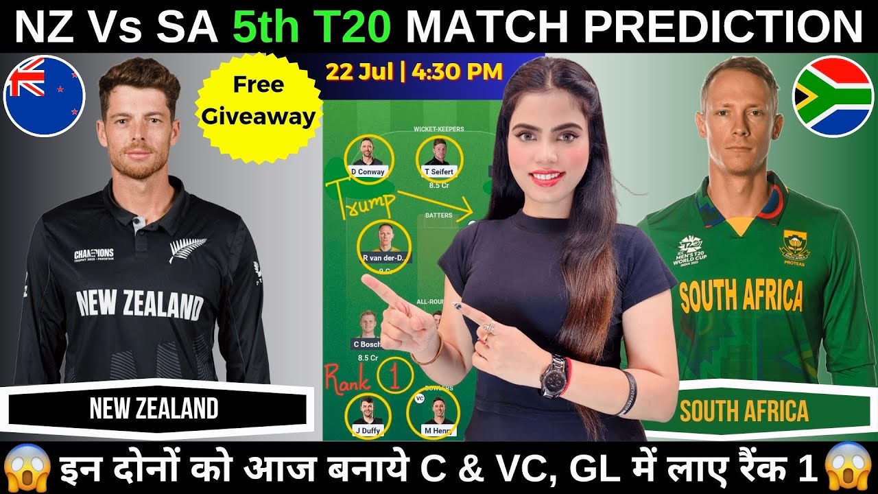 NZ vs SA Today: T20 Match Prediction & Fantasy Tips 🏏