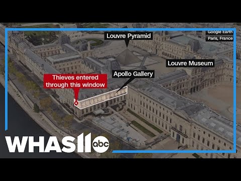 French authorities searching for jewelry thieves after Louvre Museum robbed in broad daylight