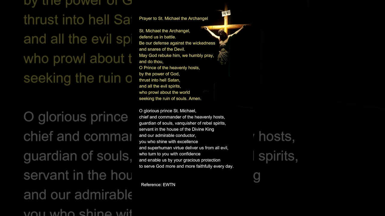 Prayer to St. Michael the Archangel 🛡️