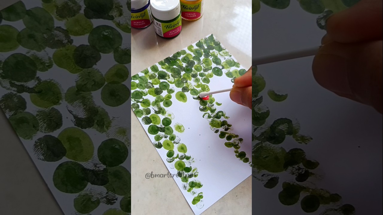 Simple One-Stroke Flower Painting 🎨