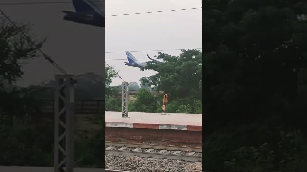 Live Airplane Landing Near Patna Phulwari ✈️