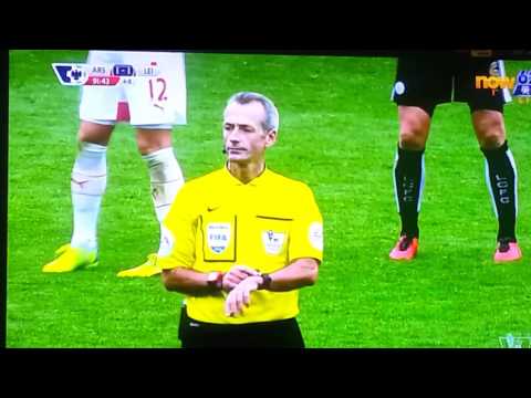 Arsenal vs Leicester City last 10 minutes 2016
