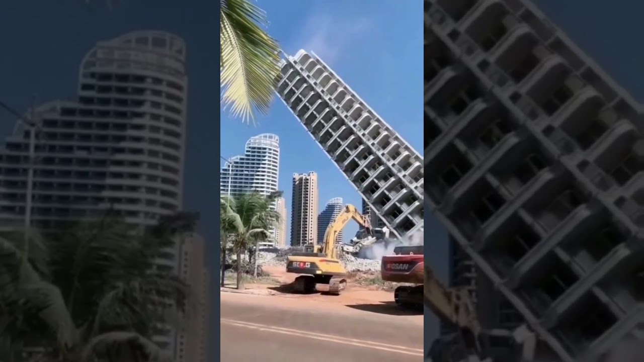 Démolition d’un immeuble de 21 étages en Chine 🏗️