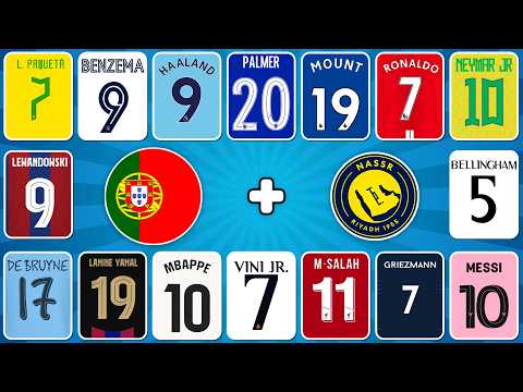 Guess JERSEY Version ๐ถโฝ Guess Football Players by Their Song, Nationality & Club | Ronaldo, Messi