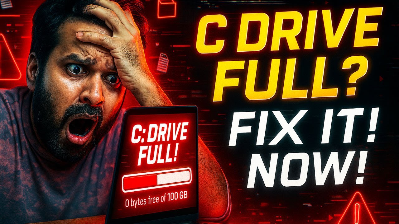 Fix C Drive Full on Windows 11 in 2 Minutes 🧠