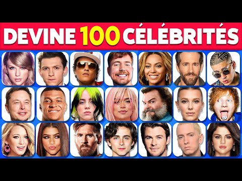 Devine 100 Célébrités et Stars 🤔🍿🎸 Chanteurs, Footballeurs, Sportifs, Personnages Historiques