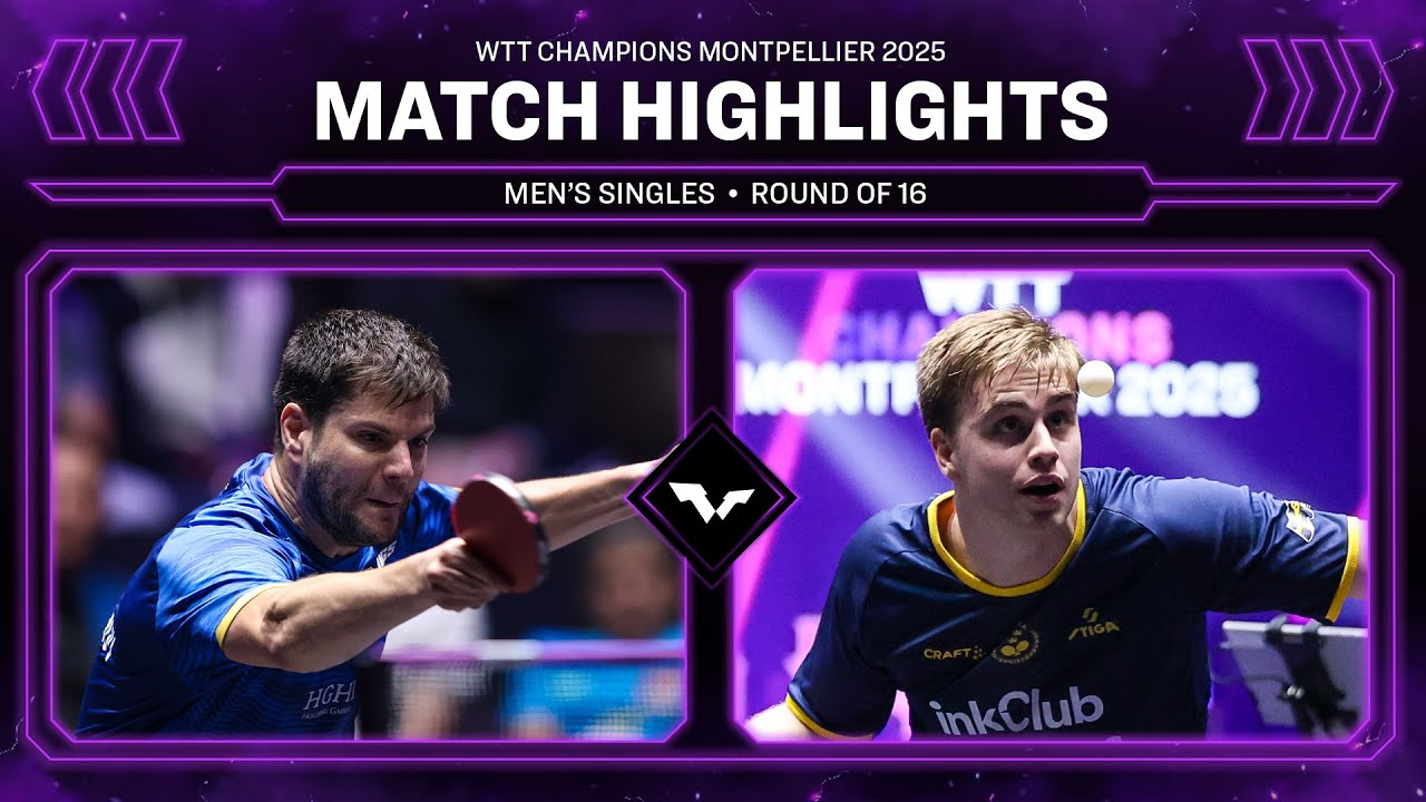 Dimitrij Ovtcharov vs Truls Moregard | Exciting Round of 16 Match at WTT Montpellier 2025 🏓