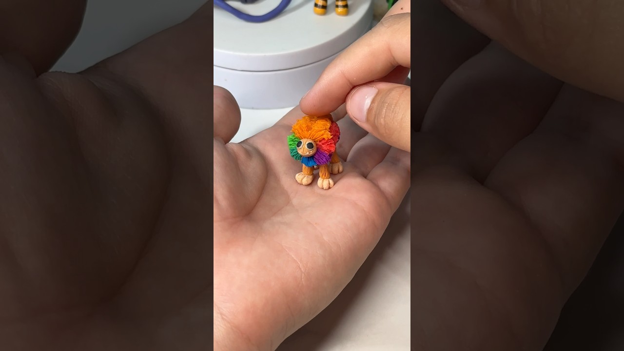 TINY YARNABY IN REAL LIFE!? #poppyplaytime #clay #tutorial #yarnaby #polymerclay