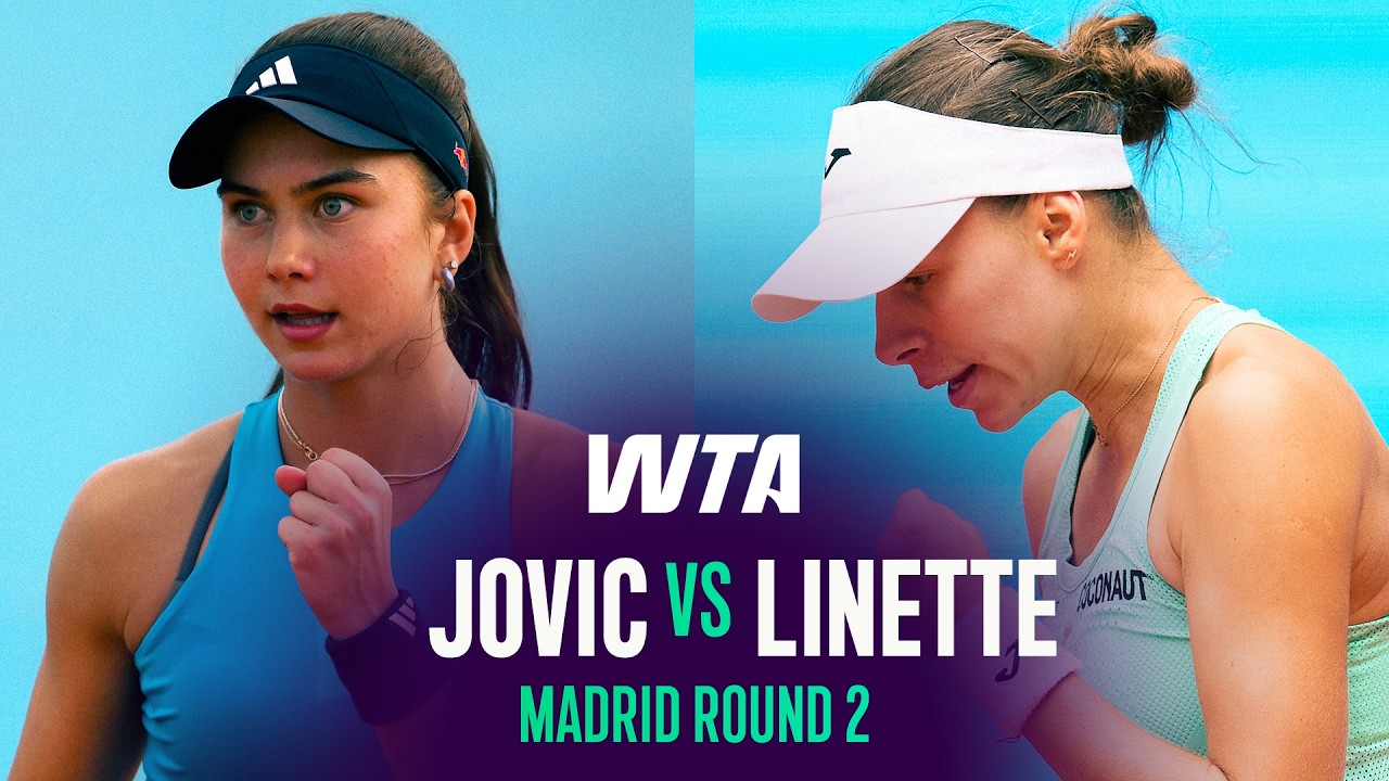 Jovic vs. Linette | 2026 Madrid R2 Highlights 🎾