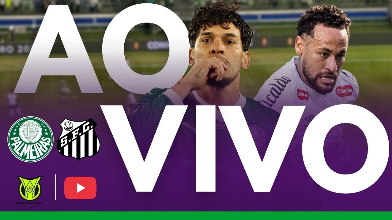 Palmeiras x Santos AO VIVO - Transmissão da 32ª Rodada do Brasileirão no Allianz Parque ⚽