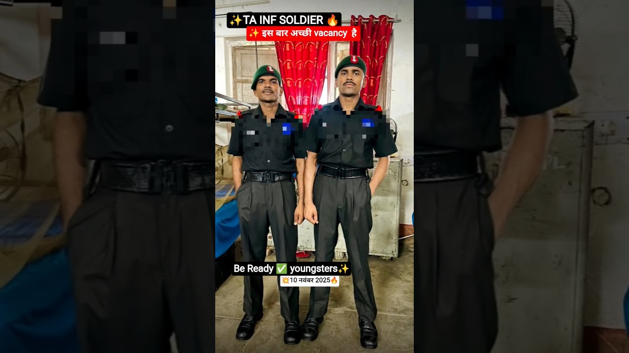 Territorial Army Soldier Recruitment 2025🔥
