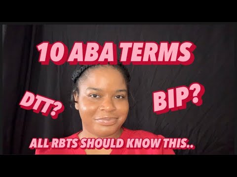 10 ABA Terms Every RBT Should Know | Part 1 π