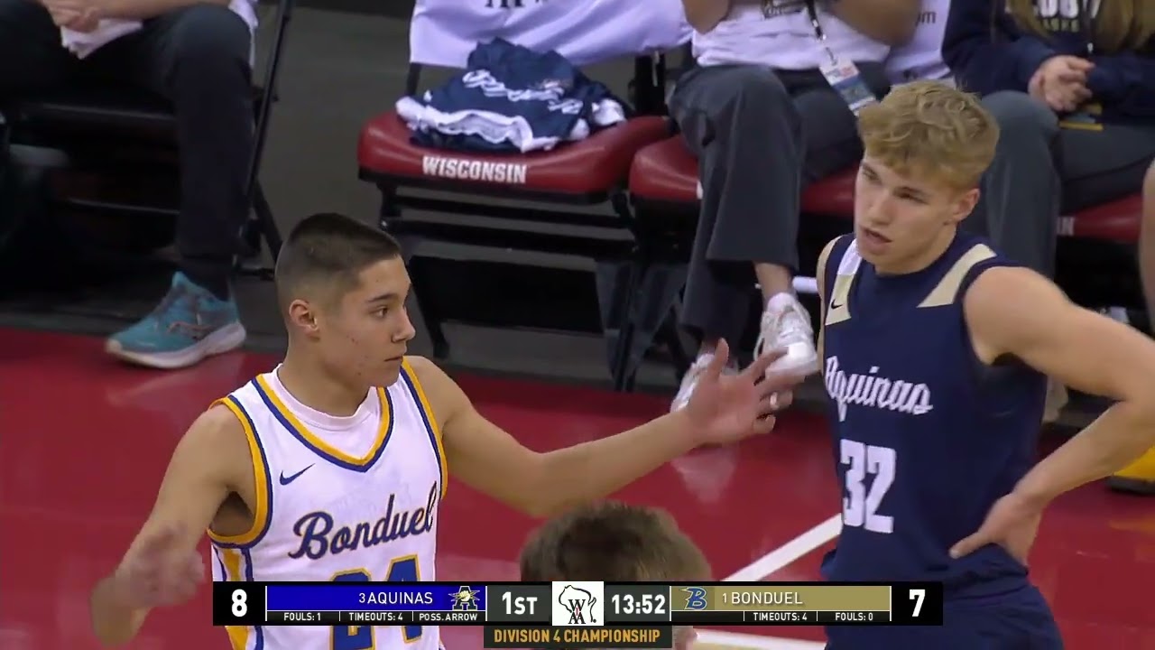 Full Game: Aquinas vs. Bonduel D4 State Boys Basketball Championship