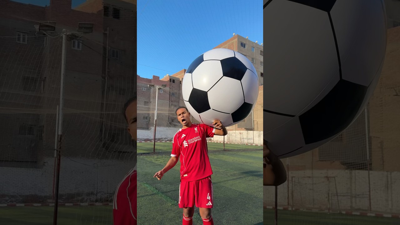 تحدي أكبر وأصغر كرة مع نجوم العالم ⚽