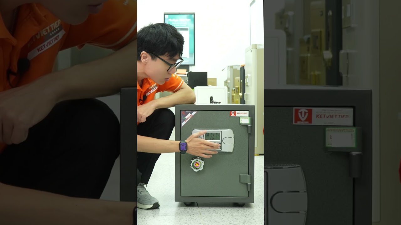 Két Sắt Việt Tiệp KVTE96 Chống Cháy & Báo Động 🔒