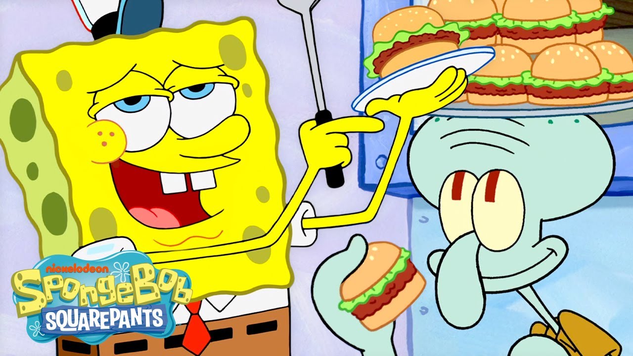 60 Minutes of SpongeBob at the Krusty Krab 🍔
