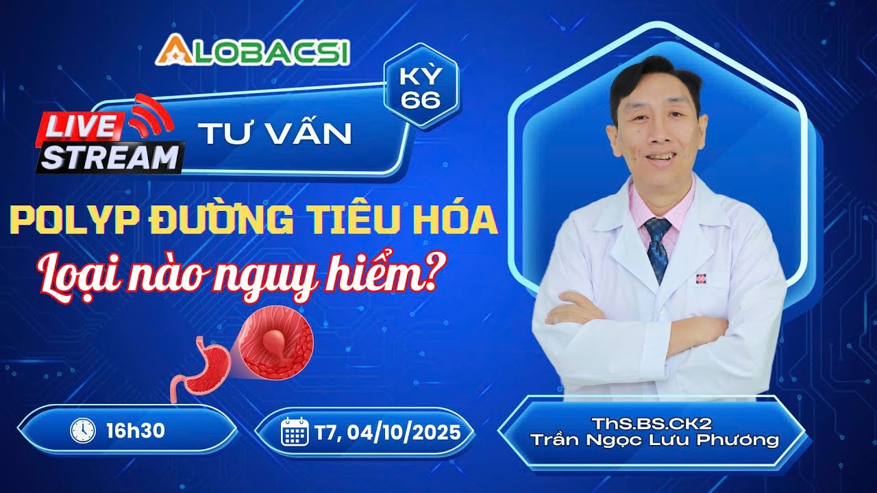 🔴LIVE 66: Nguy hiểm của Polyp đường tiêu hóa