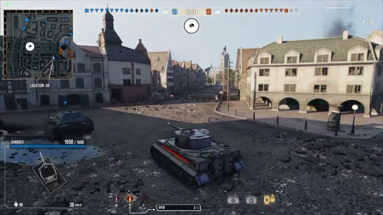 WOT CONSOLE PS4 / TIGER I HAMMER / Gameplay