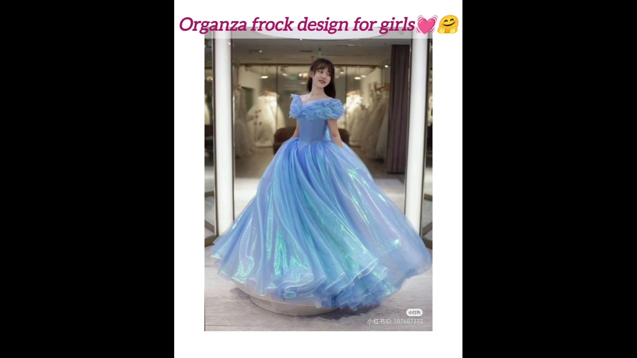 Elegant Organza Frock Design ✨