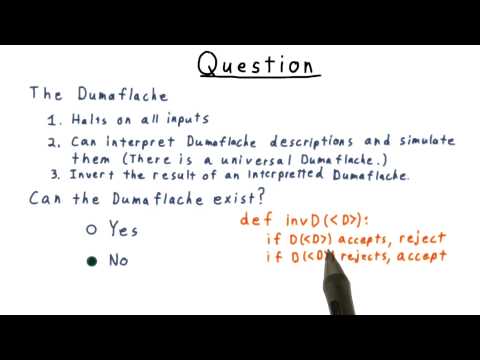 Dumaflaches Quiz Solution - Georgia Tech - Computability, Complexity, Theory: Computability