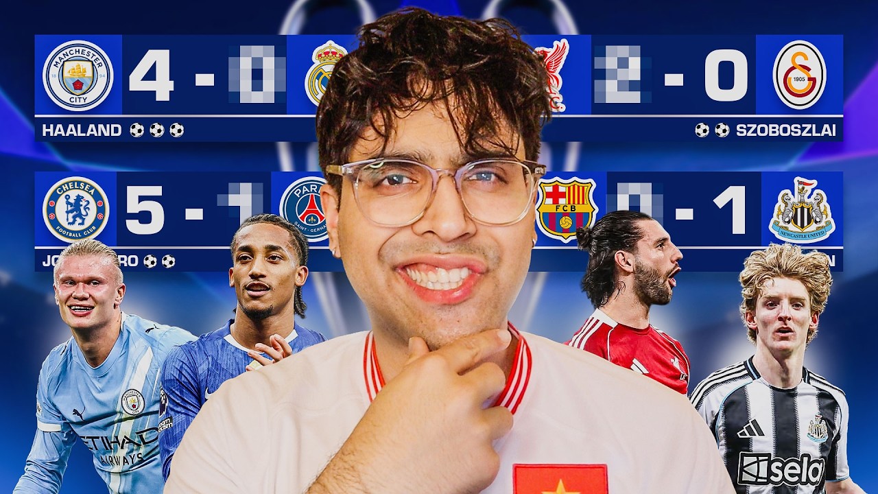 My FINAL Champions League 2025/26 Round of 16 Predictions ⚽