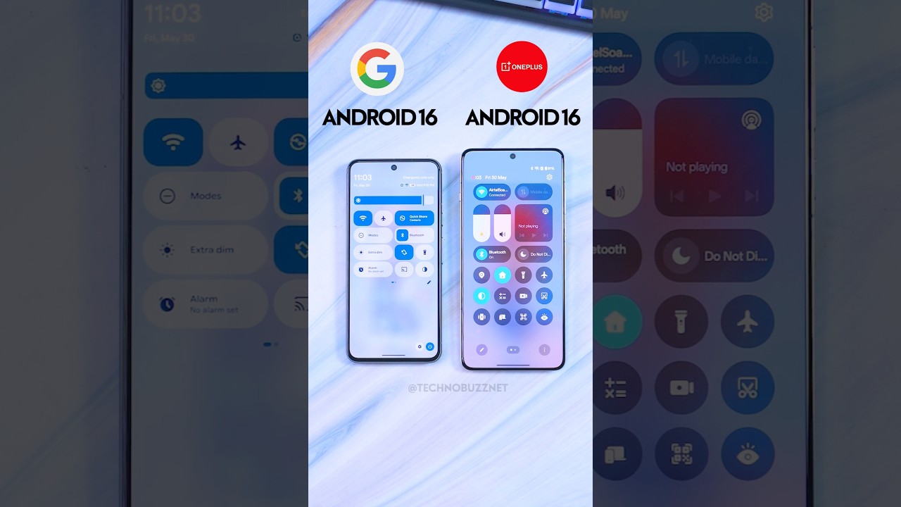 Pixel vs OnePlus OxygenOS: Quick Settings Showdown