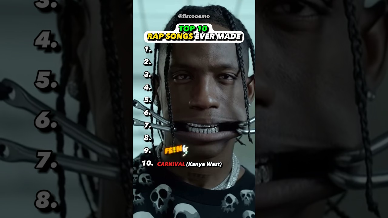 Top 10 Best Rap Songs of All Time 🎤 | Travis Scott, Kanye West, Kendrick Lamar & More