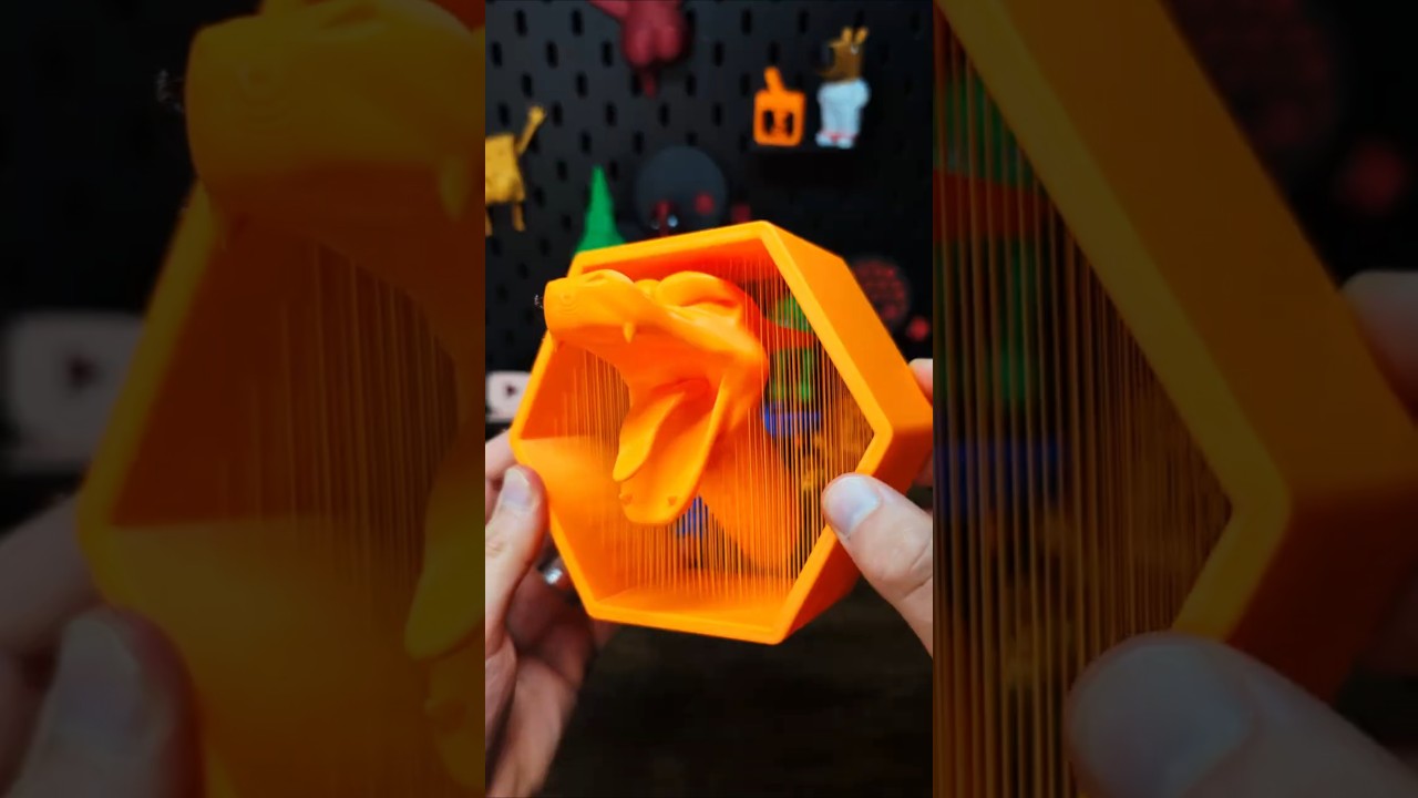 Stunning 3D Printed Floating Charizard Head 🦖