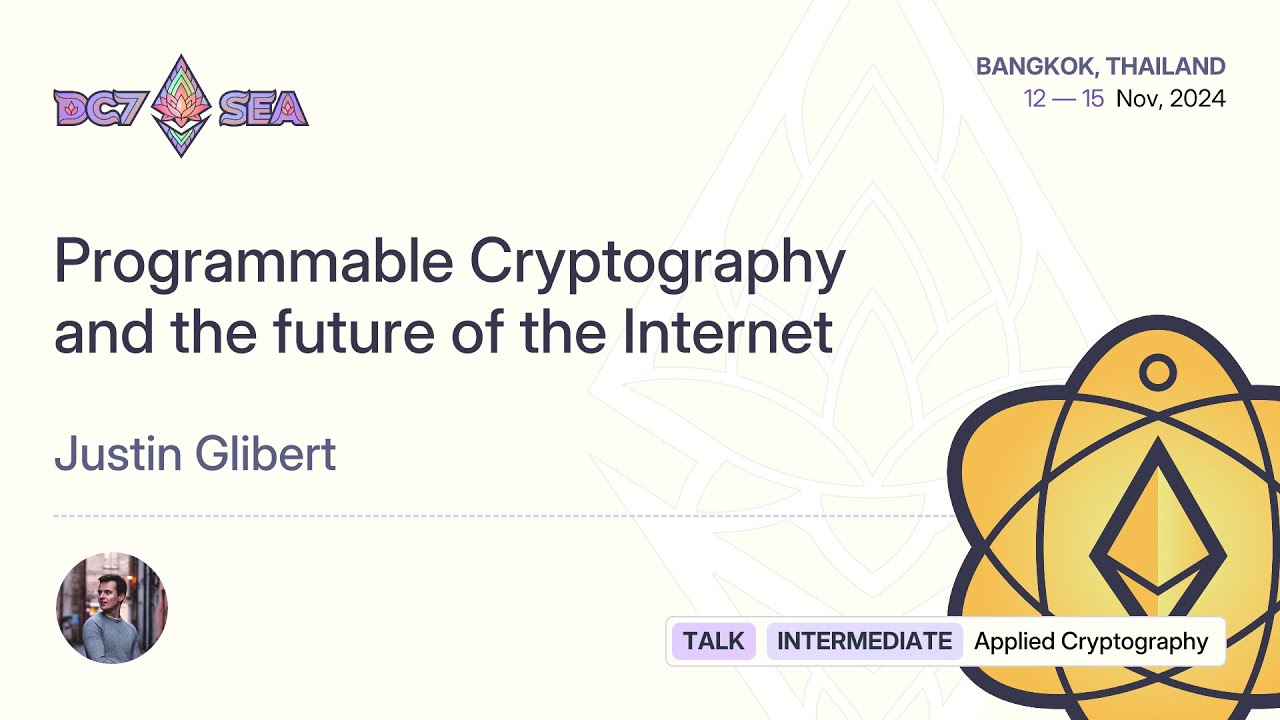 Programmable Cryptography and the future of the Internet by Justin Glibert | Devcon SEA