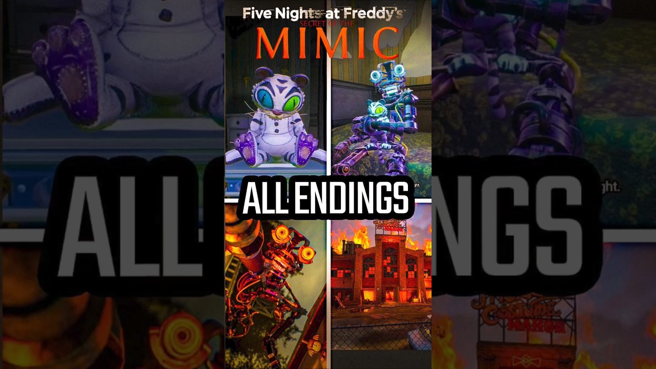 FNAF: Secret of the Mimic Endings (Good, Bad & True) 🎮