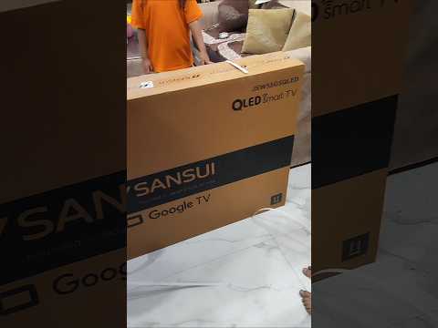 Sansui 55 inch ultra HD smart TV unboxing Installation #sansui #smarttv #ultrahd