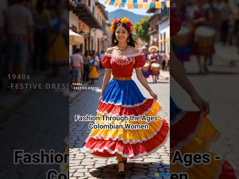 Fashion Through the Ages - Colombian Women #fashion #fashionstyle #fashionhistory #fashionthrowback