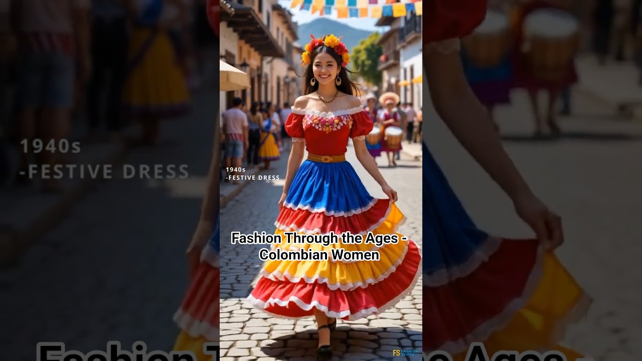 Fashion Through the Ages: The Stunning Evolution of Colombian Women π