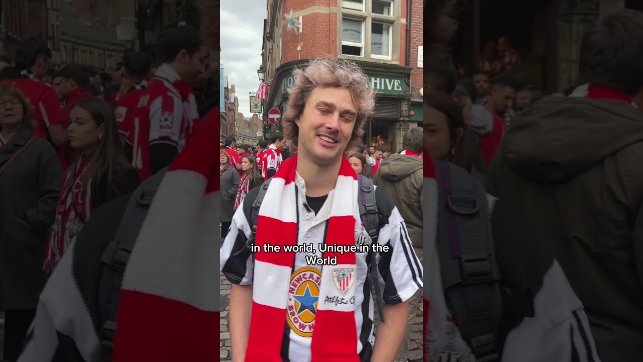 Unión entre aficiones en las calles de Newcastle