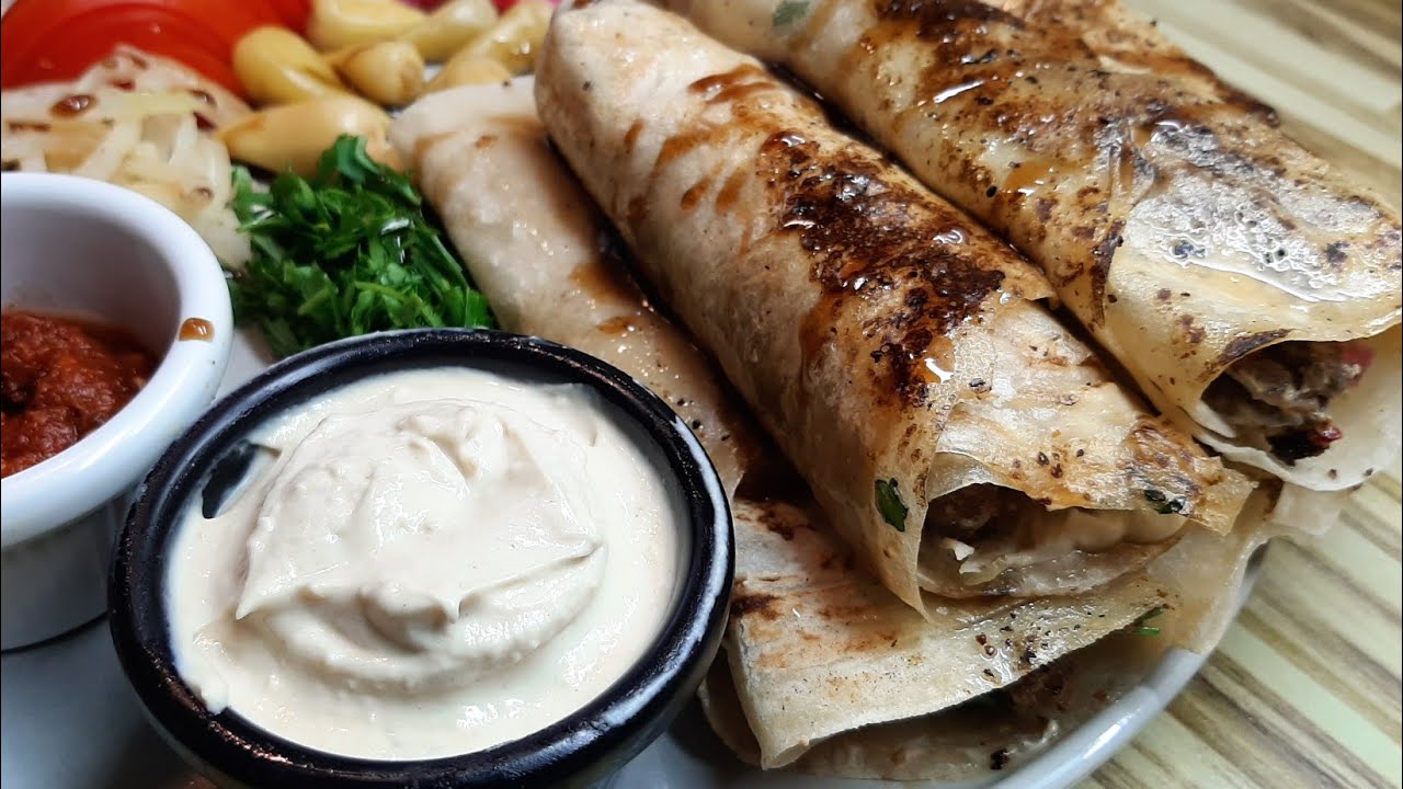 شاورما اللحمة أشهر وصفة بالعالم 😍 Best Shawrma Ever 🔥😍