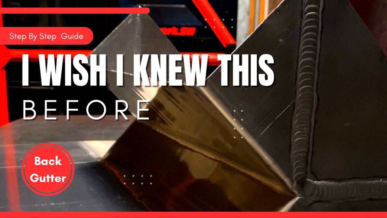 How to make a chimney lead back gutter on a bench