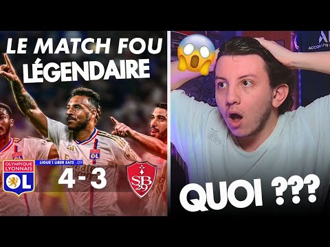 🤯 C'est la Ligue 1 ou La LIGUE DES CHAMPIONS ?! (OL 4-3 Brest)