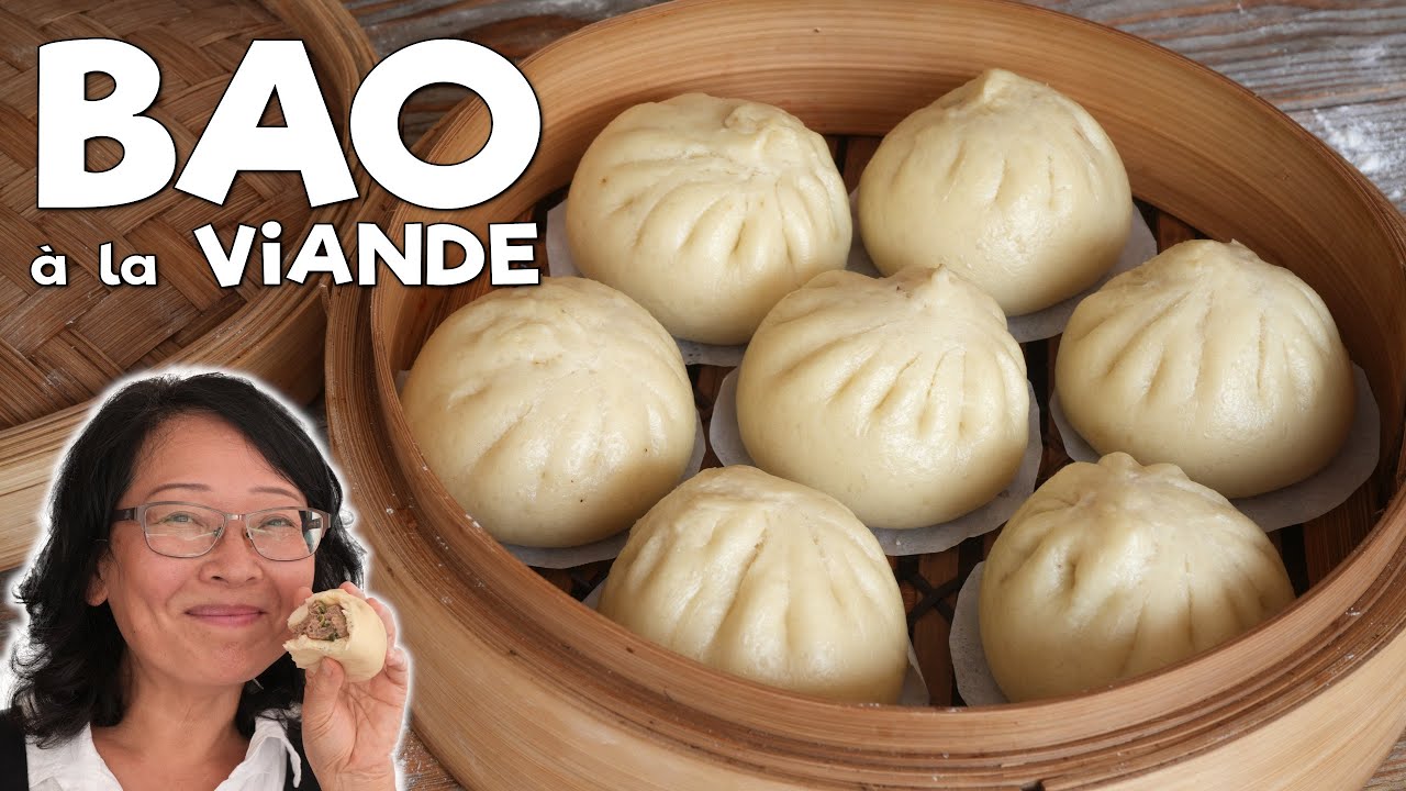 Brioches BAO à la viande ✨ NOUVELLE Recette Plus SIMPLE 🥟 Peau Moelleuse Inratable et Farce Juteuse