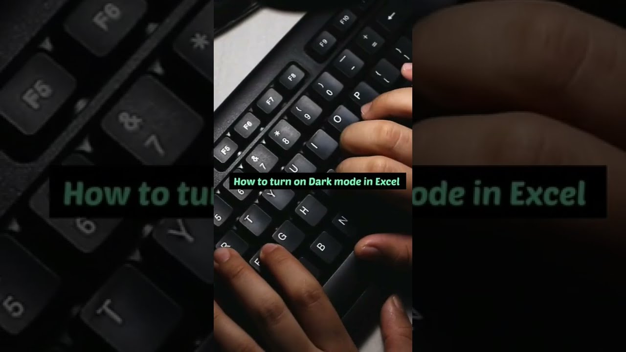 Excel Dark Mode Guide π | Quick Tips