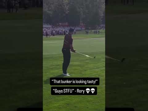 Rory wasn’t having it today 😬 #golf #golfshorts #rydercup #rydercup2025 #rorymcilroy #rorymcllroy