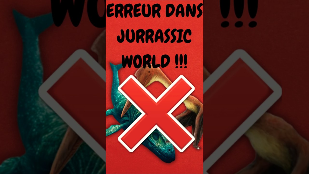 Le SCANDALE scientifique dans le dernier JURASSIC WORLD #paléontologie #sciencefacts #jurassicworld